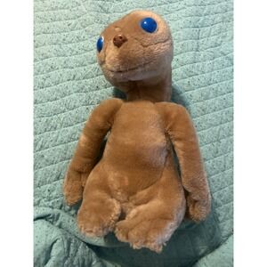 Vintage 1982 ET The Extra Terrestrial Plush Kamar Blue Eyes Alien Movie Toy 80s